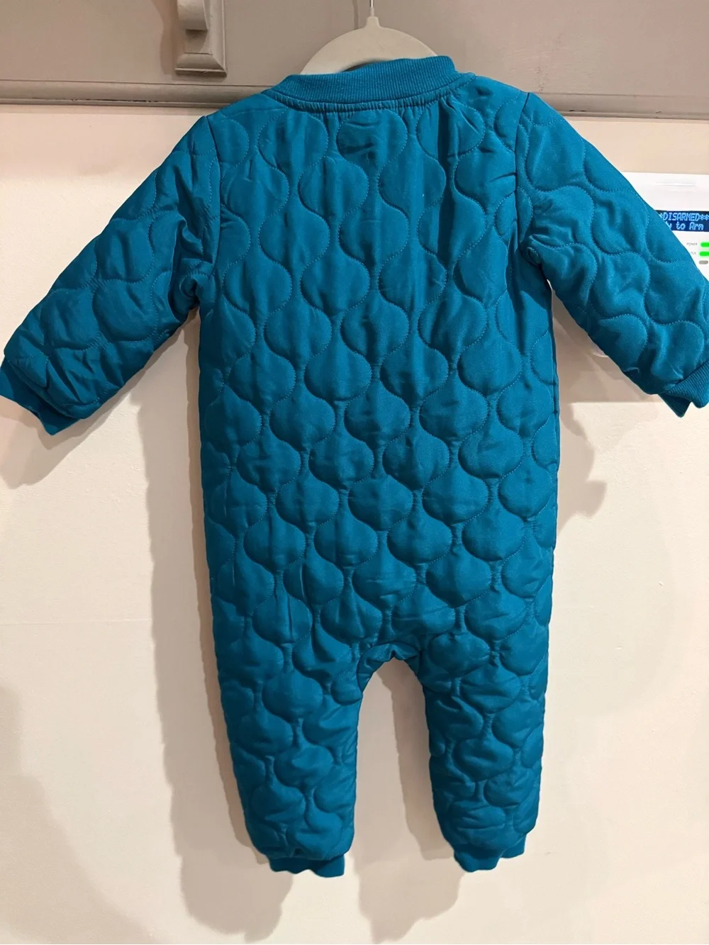 Carter's Teal Quilted Zip-Up Baby One-Piece